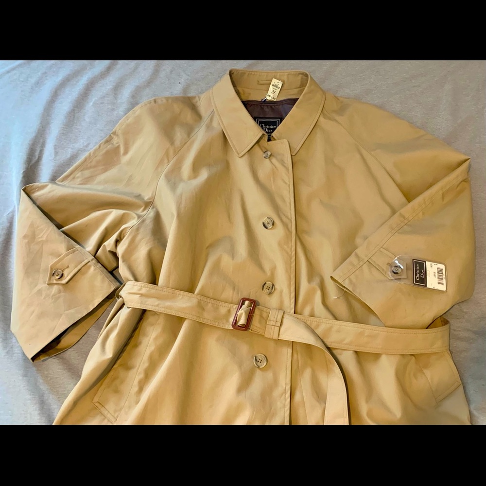 Authentic christian dior. Brown trench coat